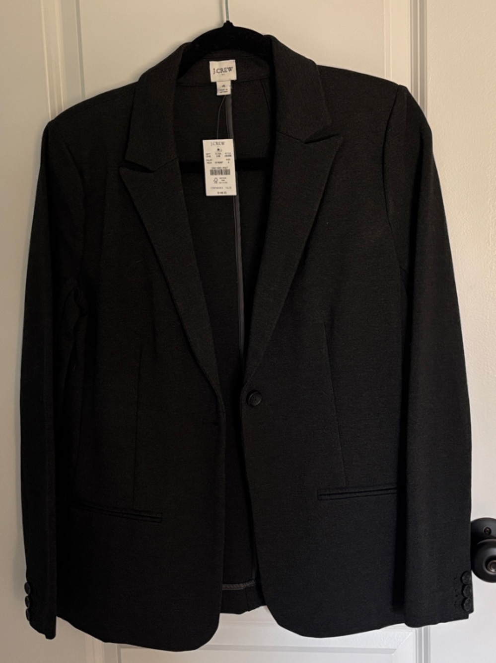 J. Crew Factory Dark Grey Single-Button Women's Blazer